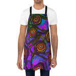 Stained Glass Frogs Purple Apron