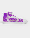 Pareidolia XOX Western Purple Men's Hightop Canvas Shoe