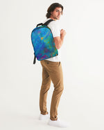 Two Wishes Green Nebula Large Backpack