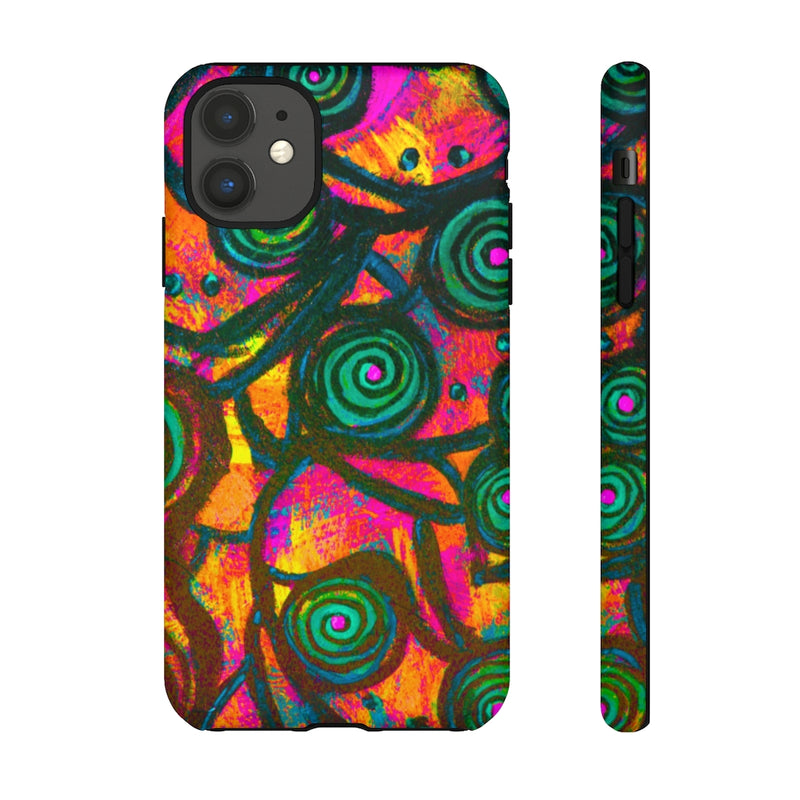 Stained Glass Frogs Rum Punch Tough Cases