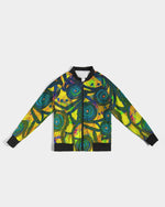 Stained Glass Frogs Sun Women's Bomber Jacket