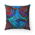 Hypnotic Frogs Square Pillow - Fridge Art Boutique