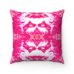 Pareidolia XOX Western Pink Square Pillow
