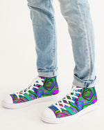 Happy Frogs Indigo Men's Hightop Canvas Shoe