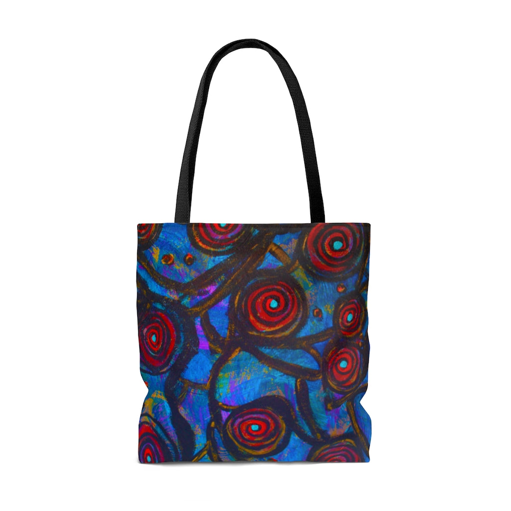 Stained Glass Frogs  Tote Bag