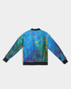 Two Wishes Green Nebula Women's Bomber Jacket