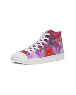 Pareidolia Cloud City Magenta Men's Hightop Canvas Shoe