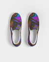 Stained Glass Frogs Purple Women's Slip-On Canvas Shoe