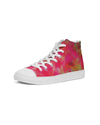 Two Wishes Red Planet Men's Hightop Canvas Shoe