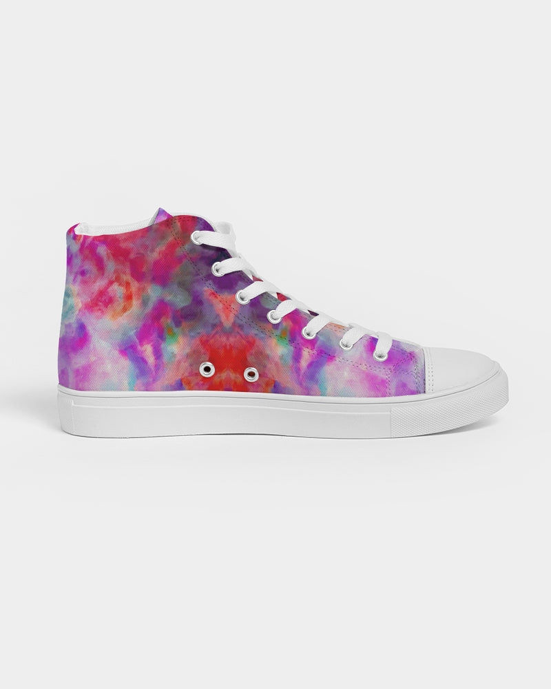 Pareidolia Cloud City Magenta Women's Hightop Canvas Shoe