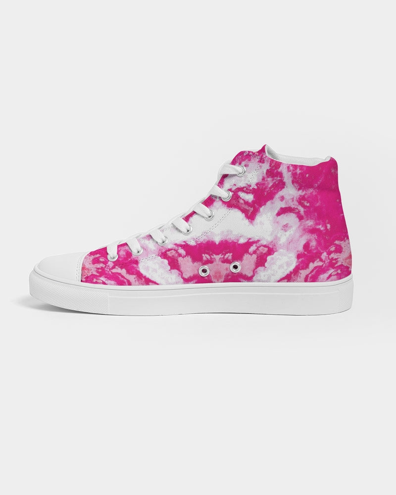 Pareidolia XOX Western Pink Men's Hightop Canvas Shoe