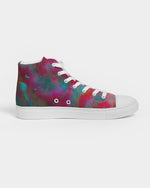 Two Wishes Red Planet Men's Hightop Canvas Shoe