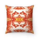 Pareidolia XOX Western Orange Square Pillow