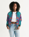 Good Vibes Fire And Ice Women's Bomber Jacket