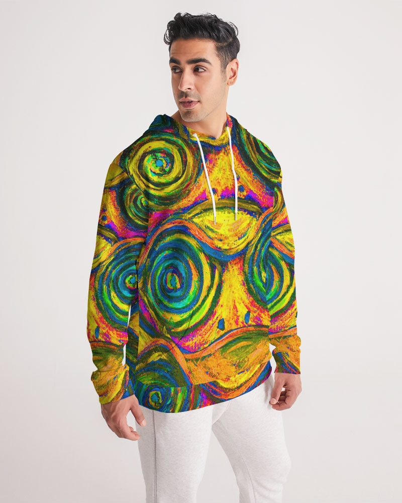 Hypnotic Frogs Sun Men's Hoodie