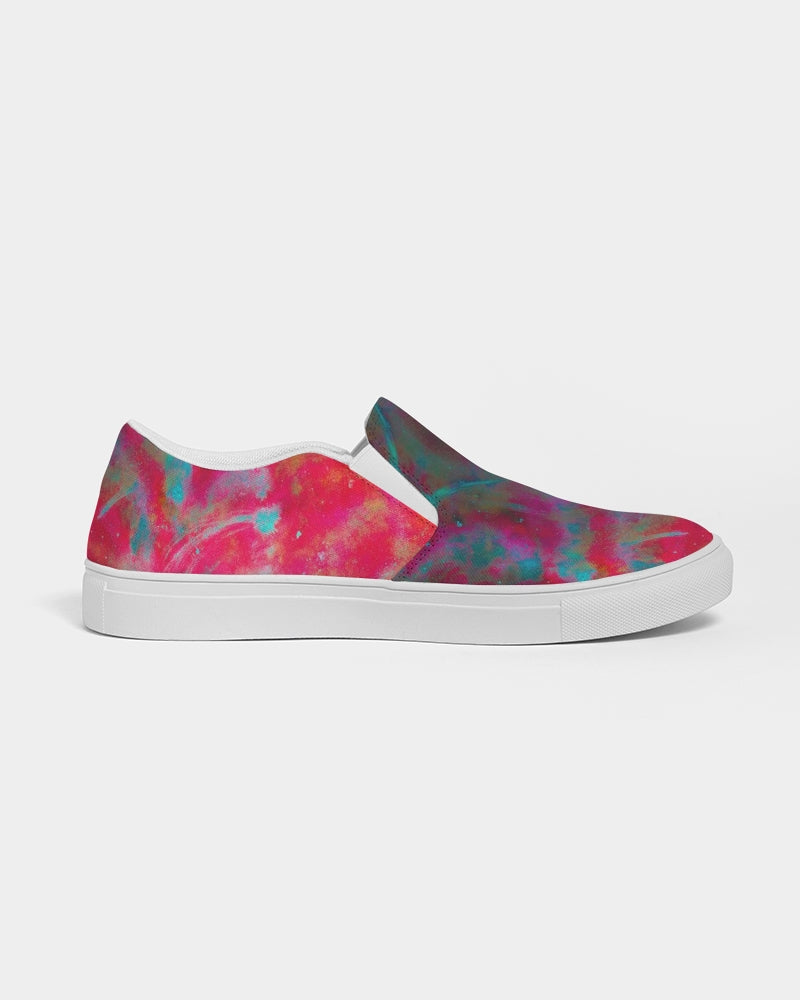 Two Wishes Red Planet Cosmos Women's Slip-On Canvas Shoe