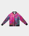 Two Wishes Pink Starburst Women's Bomber Jacket