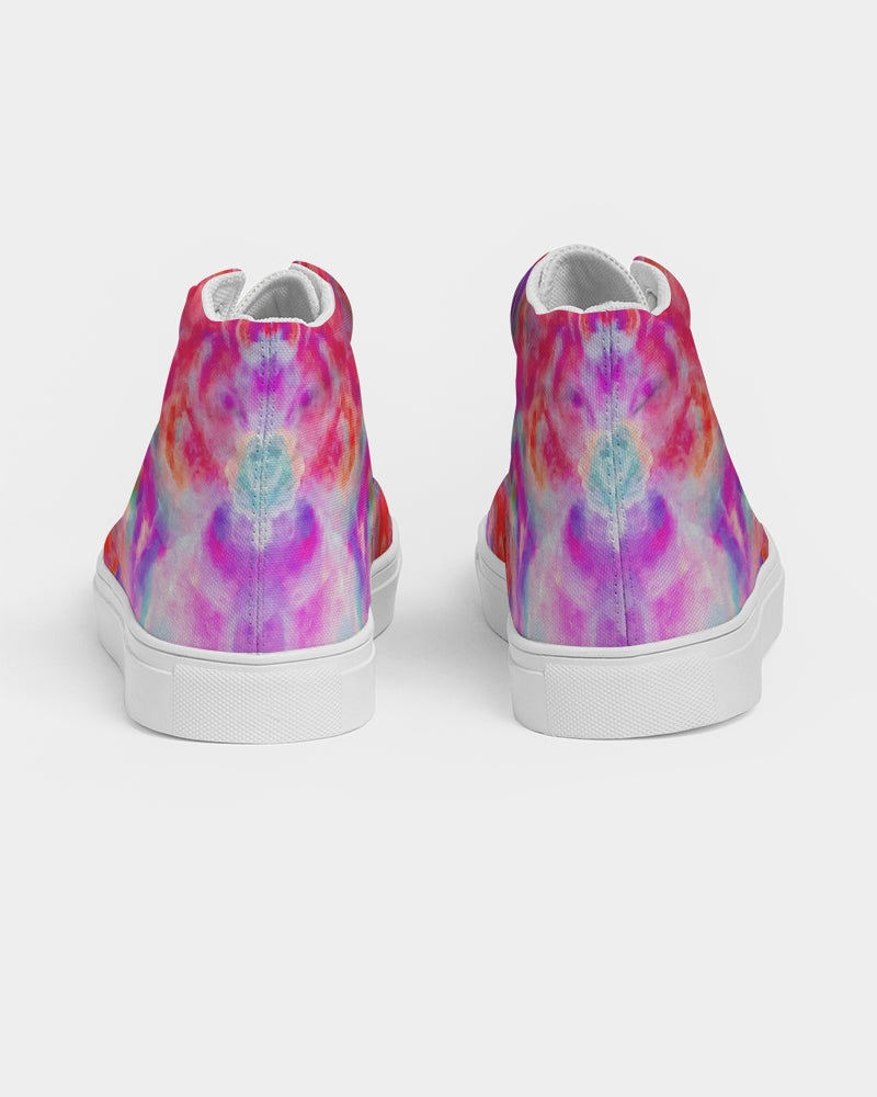 Pareidolia Cloud City Magenta Women's Hightop Canvas Shoe