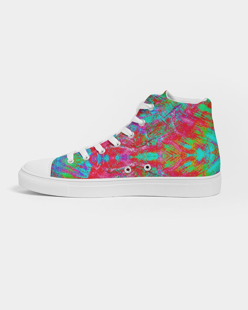 Meraki Red Heart Women's Hightop Canvas Shoe