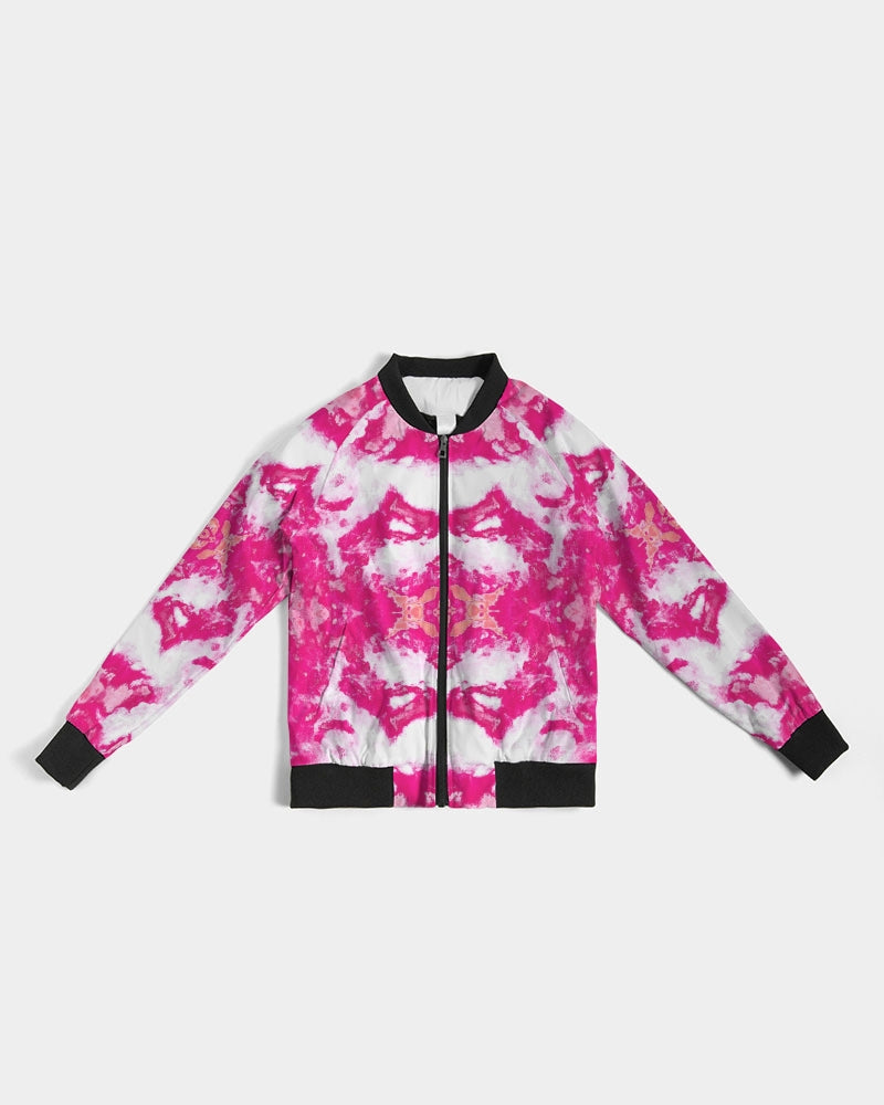 Pareidolia XOX Western Pink Women's Bomber Jacket