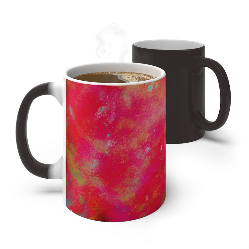 Two Wishes Red Planet Color Changing Mug