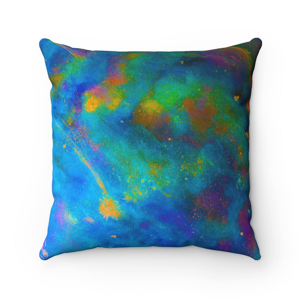 Two Wishes Blue Green Pillow - Fridge Art Boutique