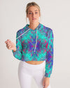 Good Vibes Ocean Eyes Women's Cropped Hoodie