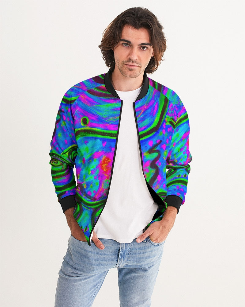 Happy Frogs Indigo Men's Bomber Jacket