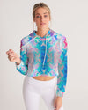 Pareidolia Cloud City Razzle Women's Cropped Hoodie