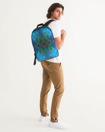 Two Wishes Green Nebula Cosmos Large Backpack
