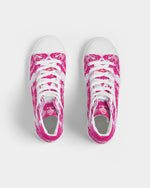 Pareidolia XOX Western Pink Women's Hightop Canvas Shoe