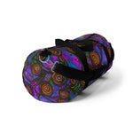 Stained Glass Frogs Purple Duffle Bag - Fridge Art Boutique
