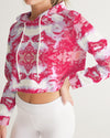 Pareidolia XOX Western Red Women's Cropped Hoodie