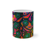 Stained Glass Frogs Rum Punch Color Changing Mug