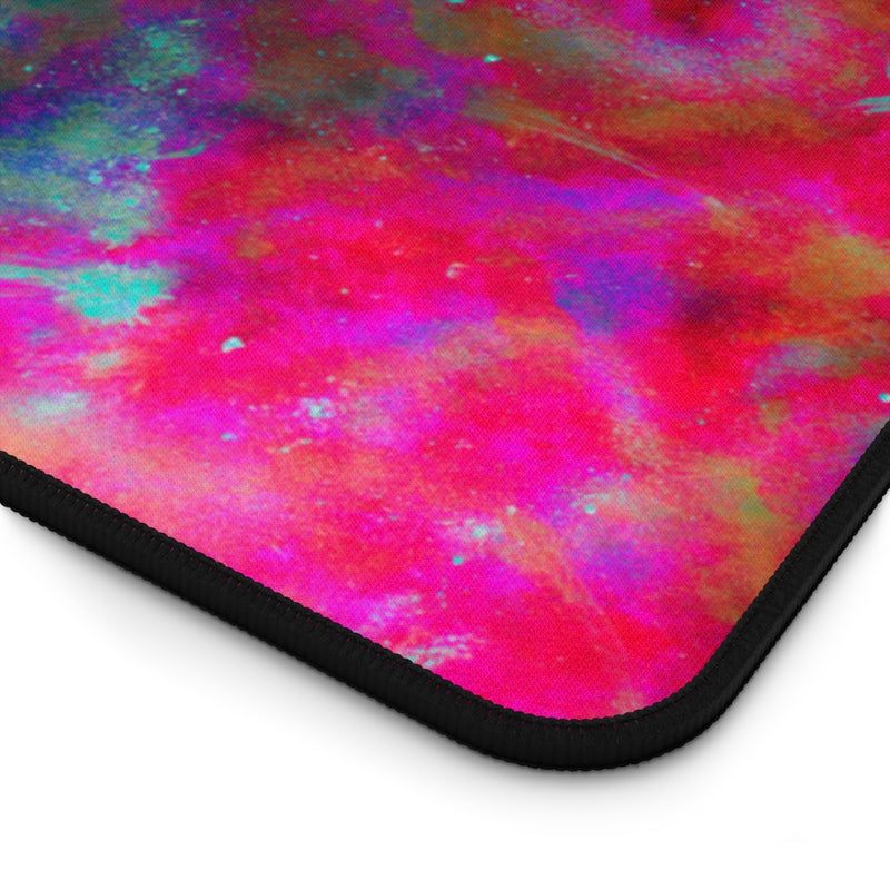 Two Wishes Pink Starburst Cosmos Desk Mat