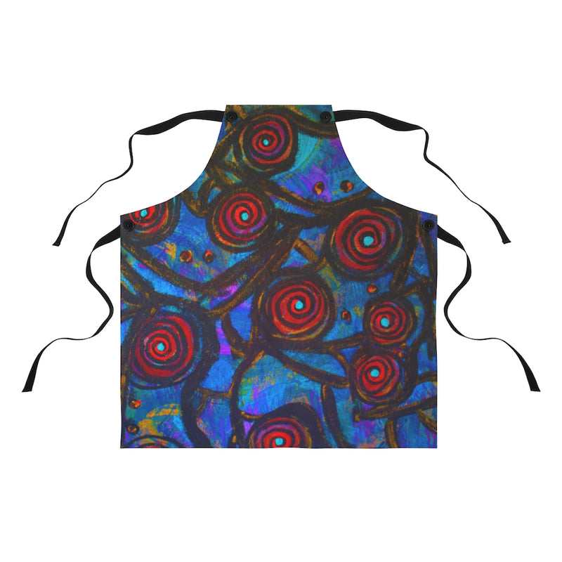 Stained Glass Frogs Apron