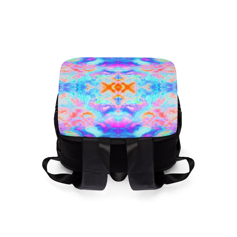 Pareidolia XOX  Neon Casual Shoulder Backpack