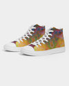 Two Wishes Sunburst Cosmos Men's Hightop Canvas Shoe