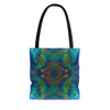 Two Wishes Green Nebula Cosmos Tote Bag
