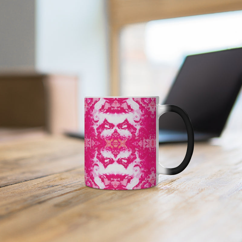 Pareidolia XOX Western Pink Color Changing Mug