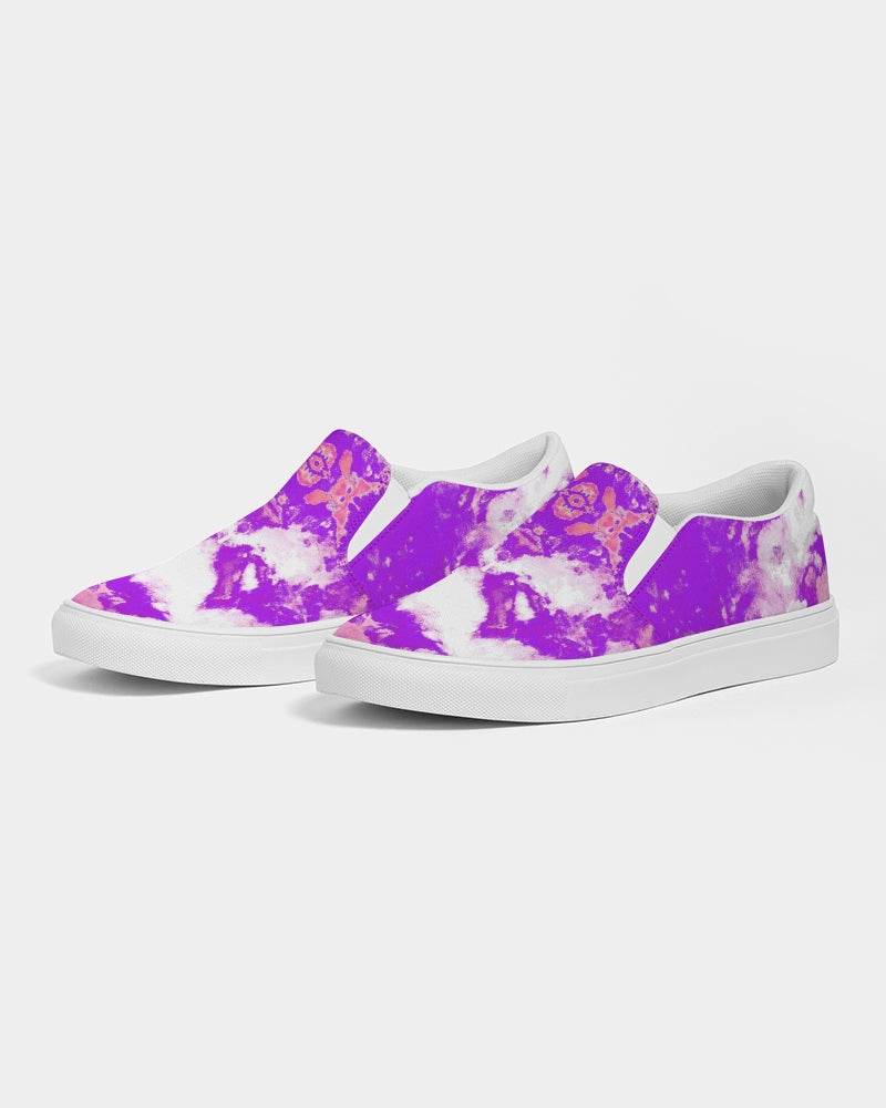 Pareidolia XOX Western Purple Men's Slip-On Canvas Shoe