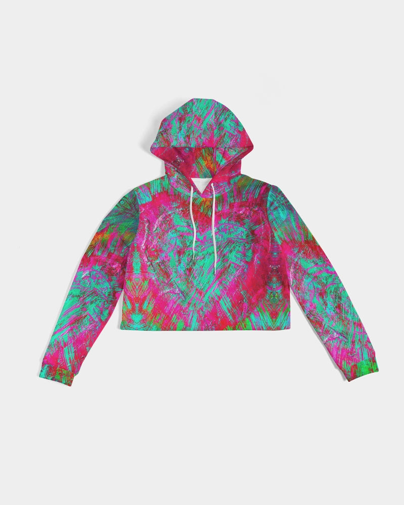 Meraki Pinky Promise Women's Cropped Hoodie