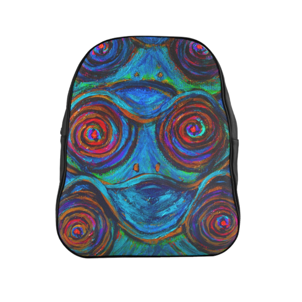 Hypnotic Frogs School Backpack - Fridge Art Boutique