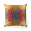 Two Wishes Sunburst Cosmos Square Pillow