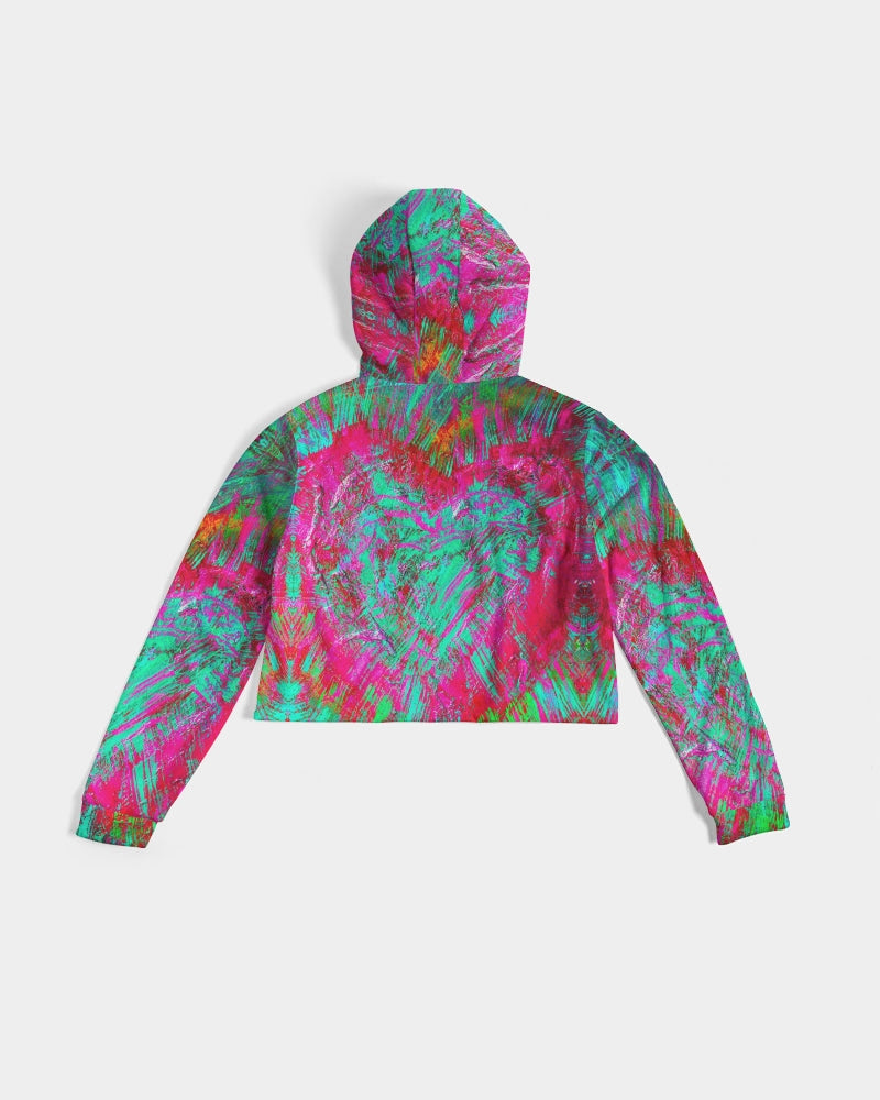 Meraki Pinky Promise Women's Cropped Hoodie