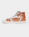 Pareidolia XOX Western Orange Men's Hightop Canvas Shoe