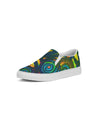 Stained Glass Frogs Sun Men's Slip-On Canvas Shoe