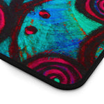 Stained Glass Frogs Cool Desk Mat