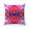 Pareidolia Cloud City Magenta Square Pillow