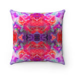 Pareidolia Cloud City Magenta Square Pillow